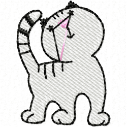 Cats Embroidery Design 6